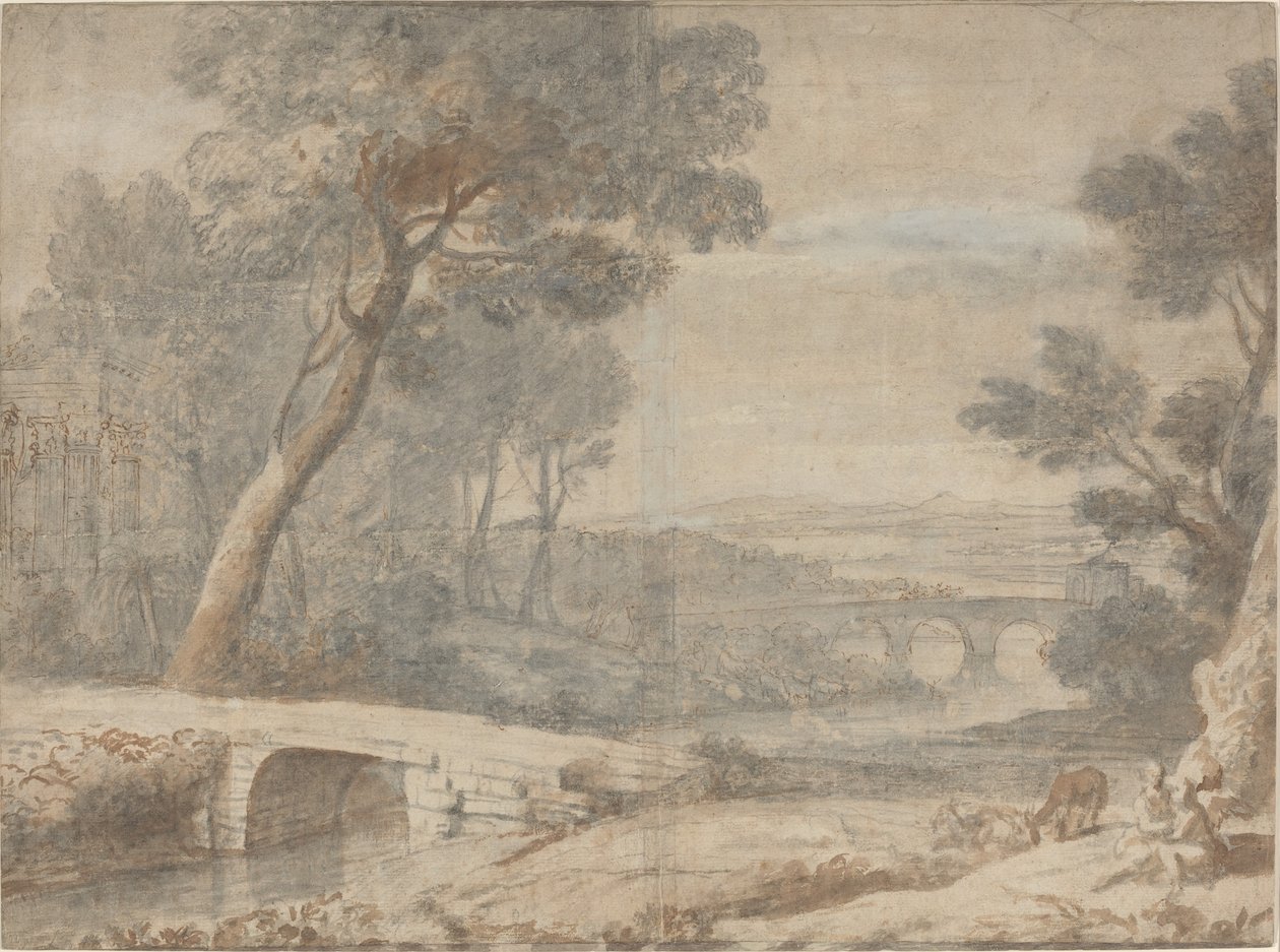 Zbytek na téma Útěk do Egypta od Follower of Claude Lorrain
