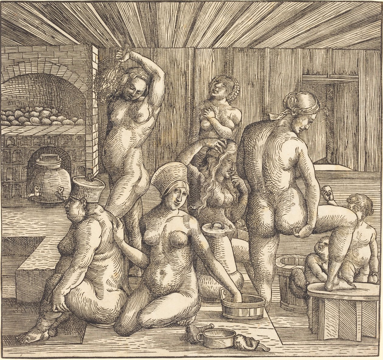 Dámská koupel od Follower of Albrecht Durer