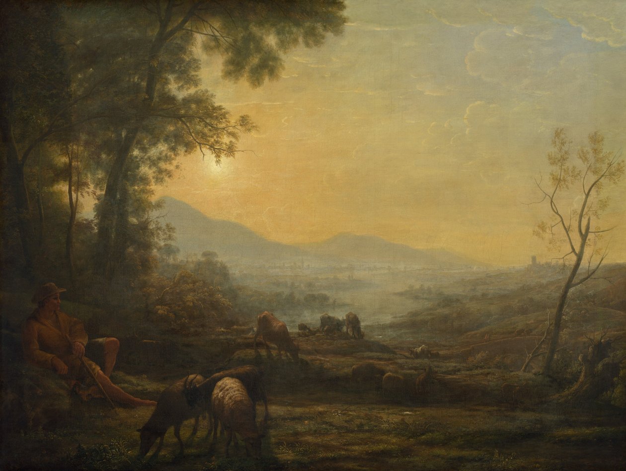 Pastevec od Follower of Claude Lorrain