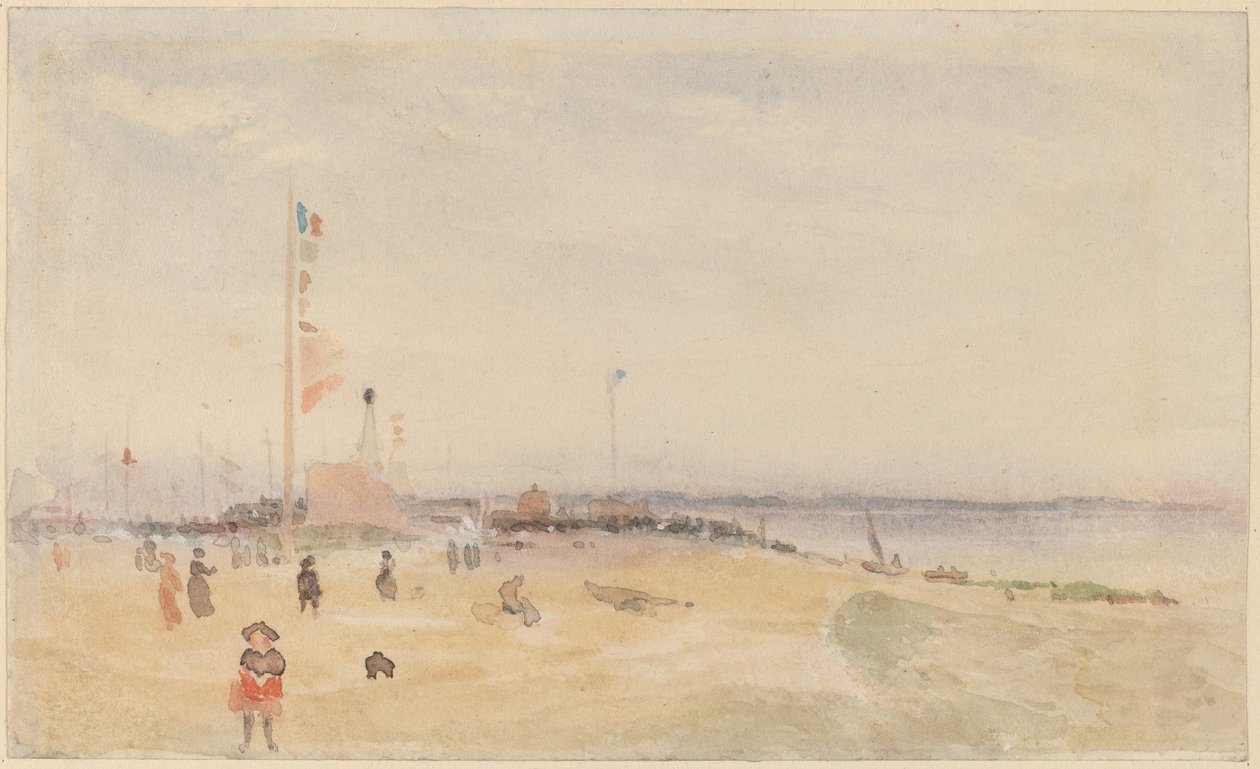 Pourville-sur-Mer od Follower of James McNeill Whistler
