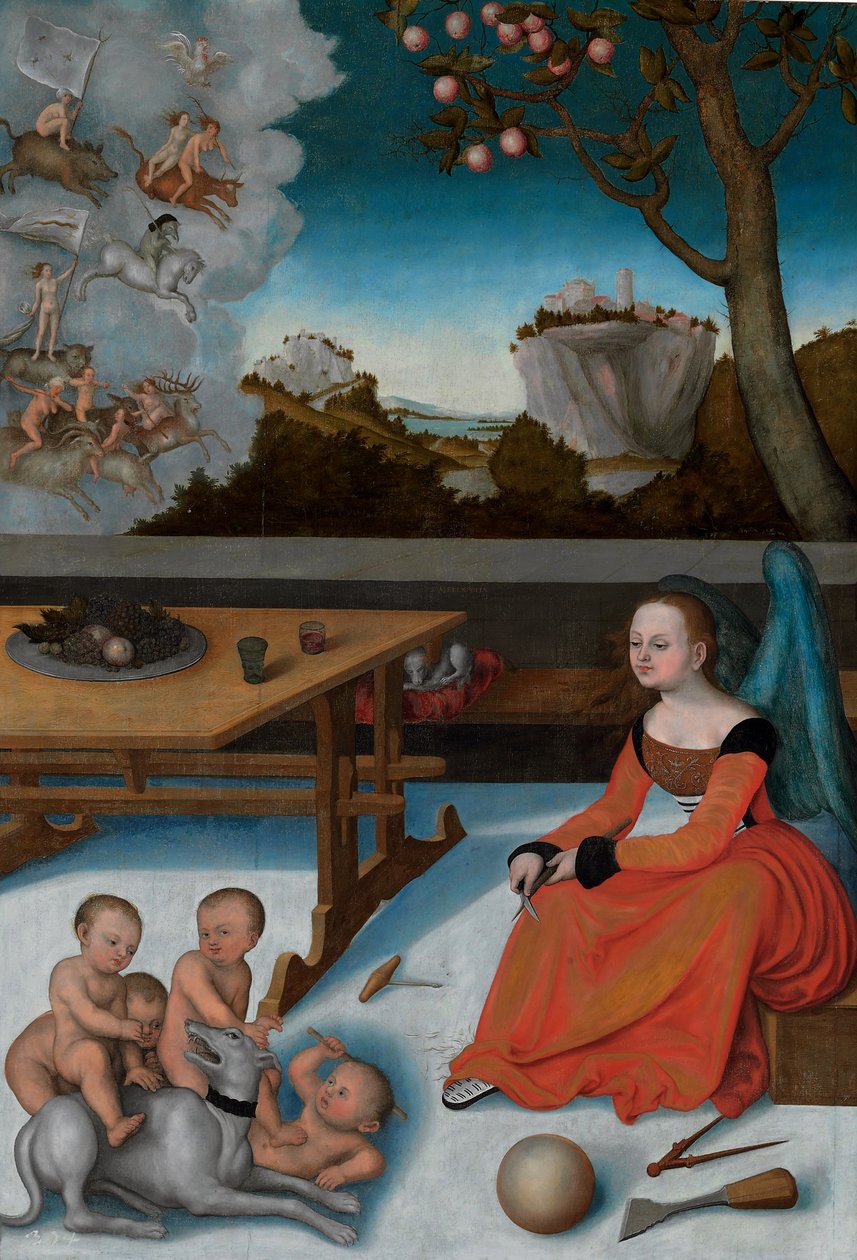 Melancholie od Follower of Lucas Cranach the Elder