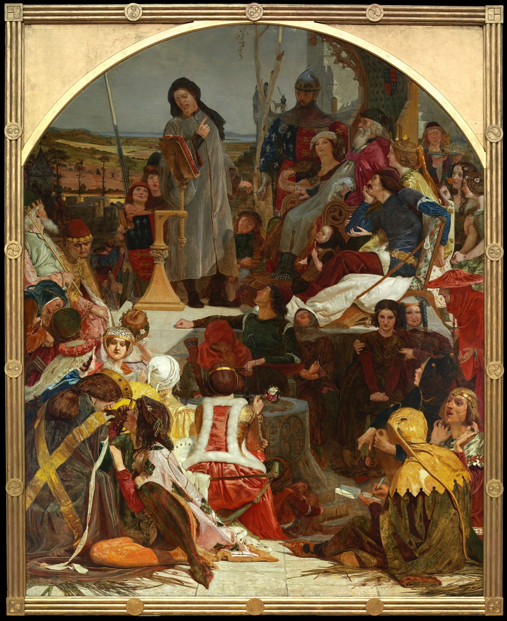 Chaucer na dvoře Edwarda III od Ford Madox Brown