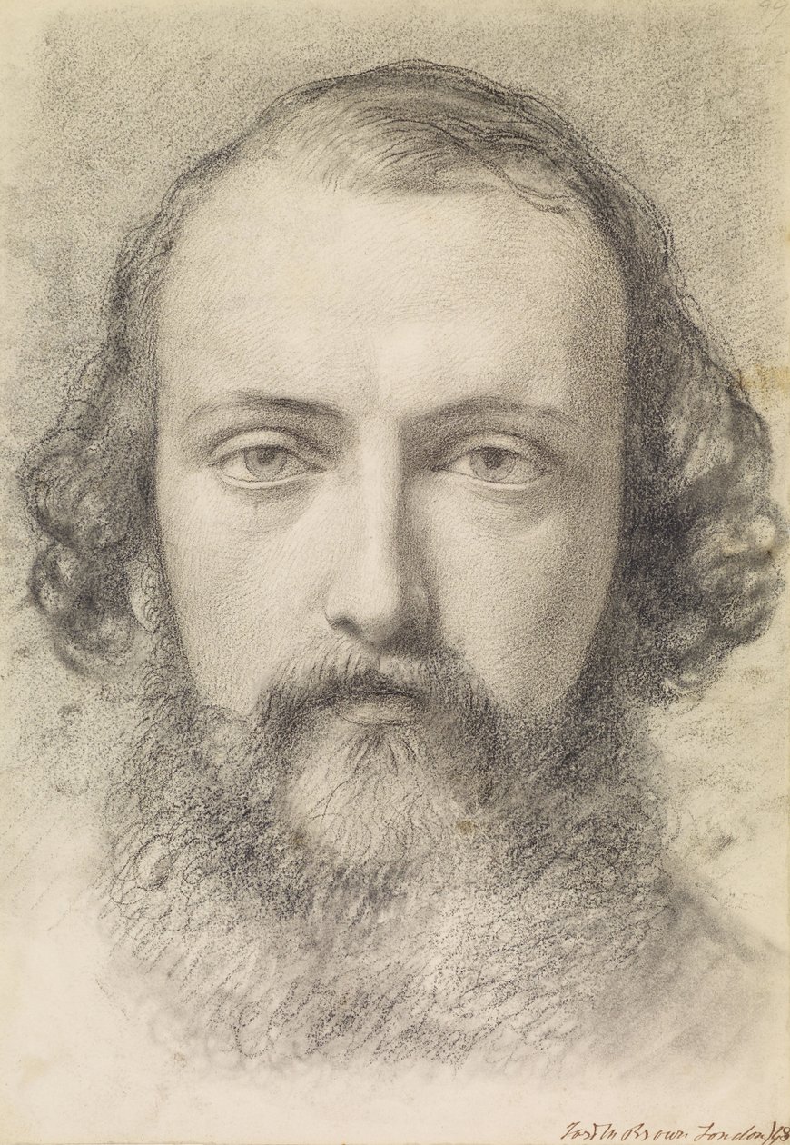 Portrét- vedoucí studie Daniela Caseyho (celoobličej) od Ford Madox Brown