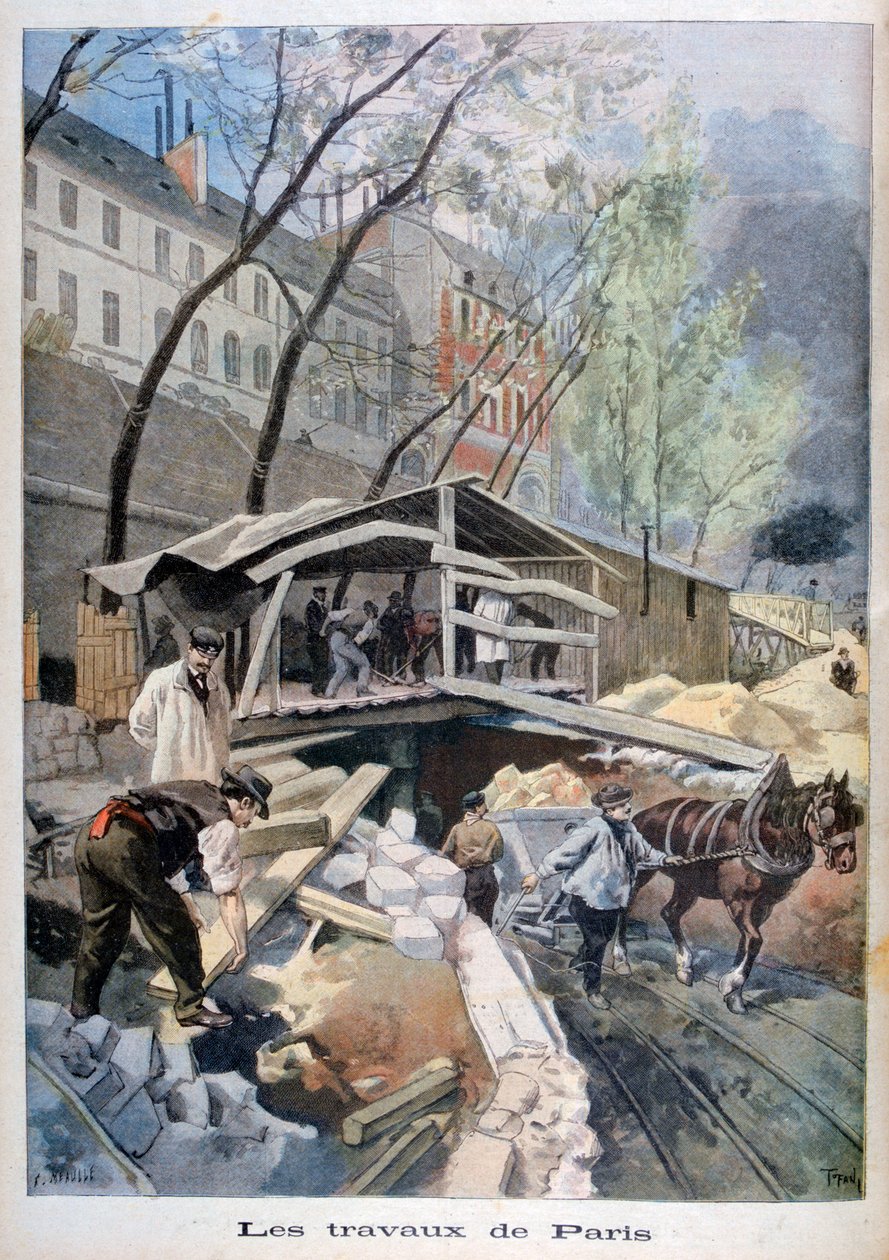 Práce v Paříži, 1899. od Fortuné Méaulle