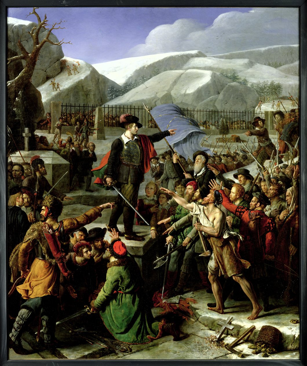 Gustaf Vasa (1496-1560) Promluva k rolníkům z Dalecarlie od Fortune Dufau