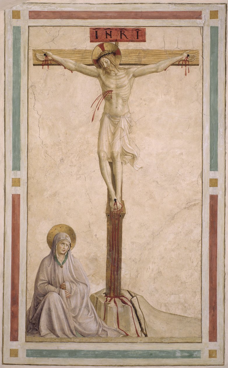 Ukřižování z cely 22 od Fra Angelico