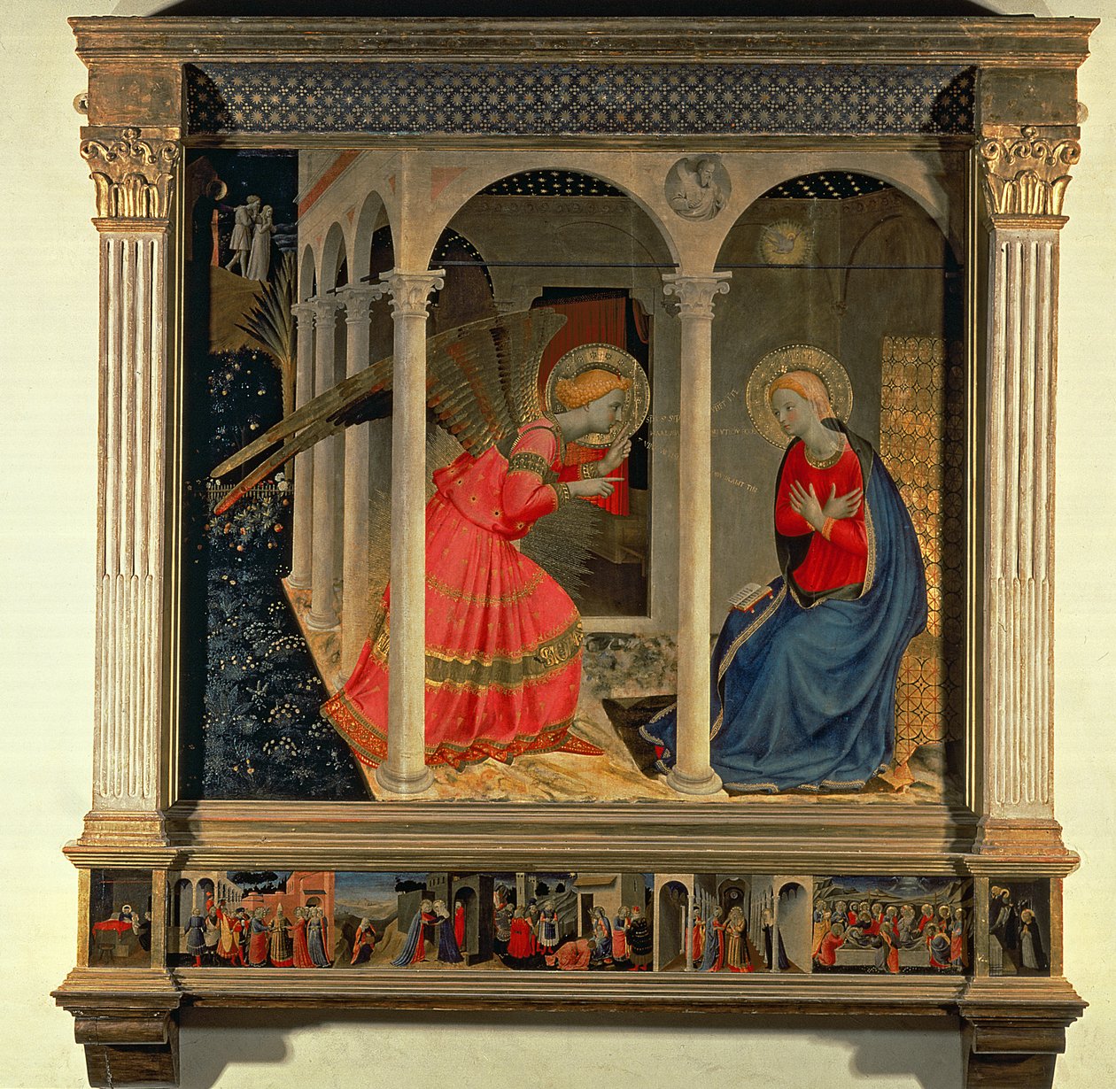 The Annunciation (Cortona Altarpiece), c.1438 (tempera na panelu) od Fra Angelico