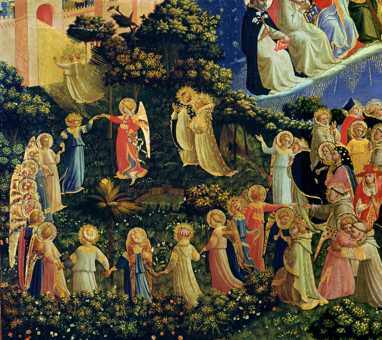 Poslední soud (tempera na panelu) (detail) od Fra Angelico