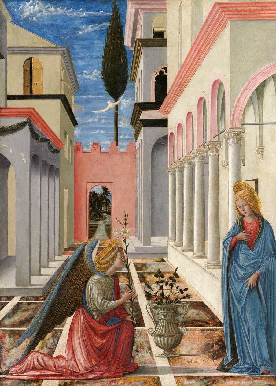 The Annunciation, c.14451450 (tempera na panelu) od Fra Carnevale