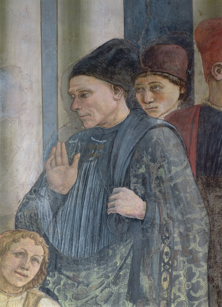 Oslava ostatků svatého Štěpána (detail) 1452-66 (viz také 63781 a 63782) od Fra Filippo Lippi