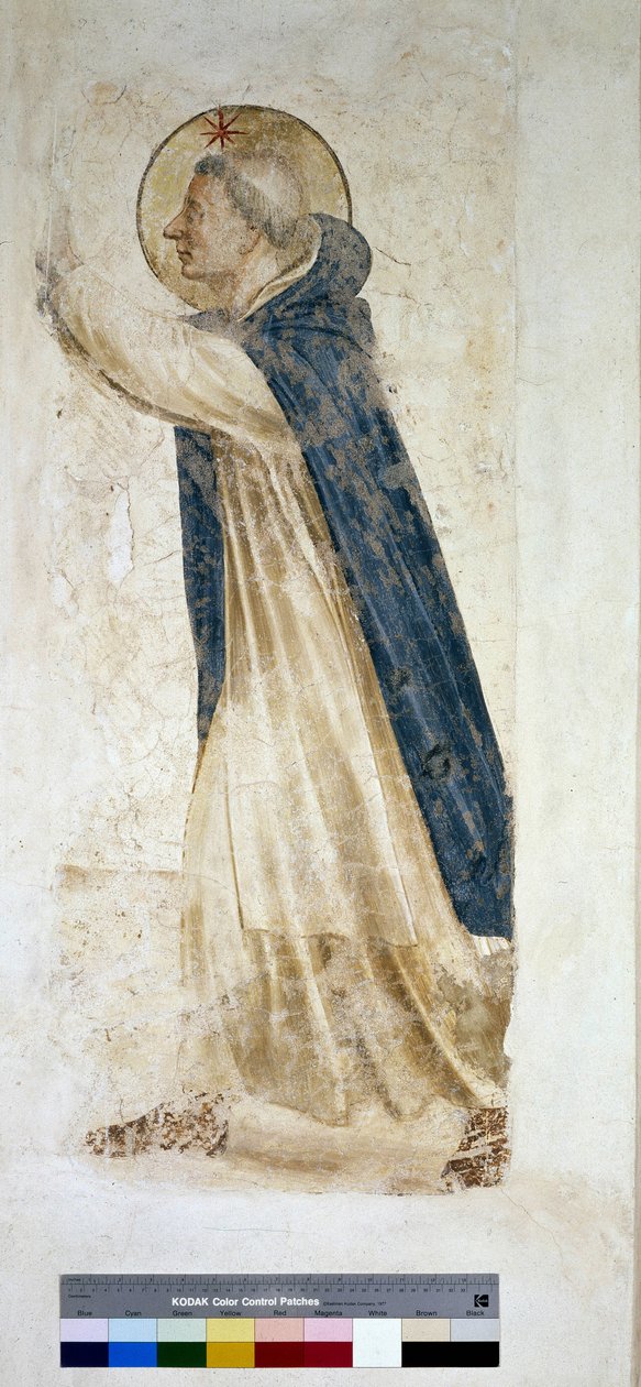 Detail svatého Dominika od Fra Angelico