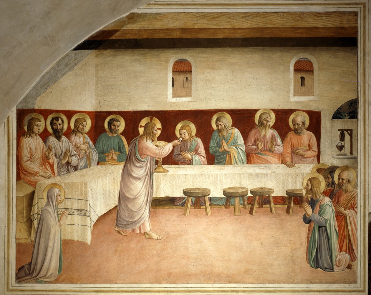 přijímání svatých od Fra Angelico