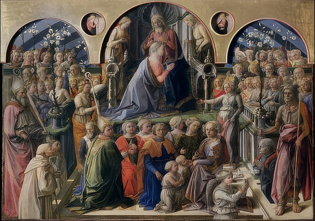 Korunovace Panny Marie. 1441 od Fra Filippo Lippi