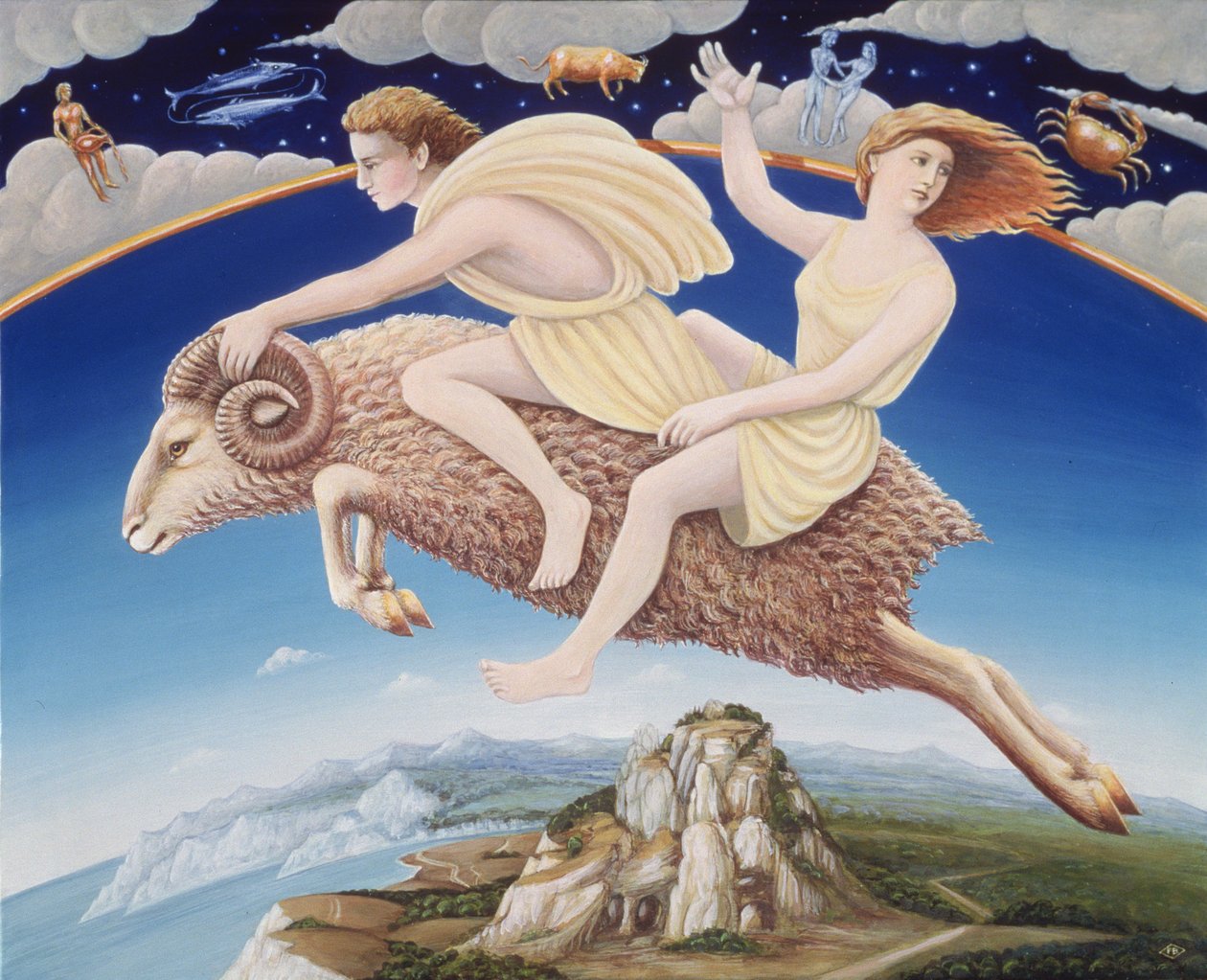 Beran, 1988 (olej a tempera na panelu) od Frances Broomfield