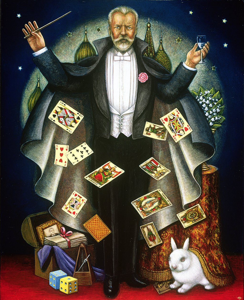 Čajkovskij (1840-93) 2004 (olej a tempera na panelu) od Frances Broomfield