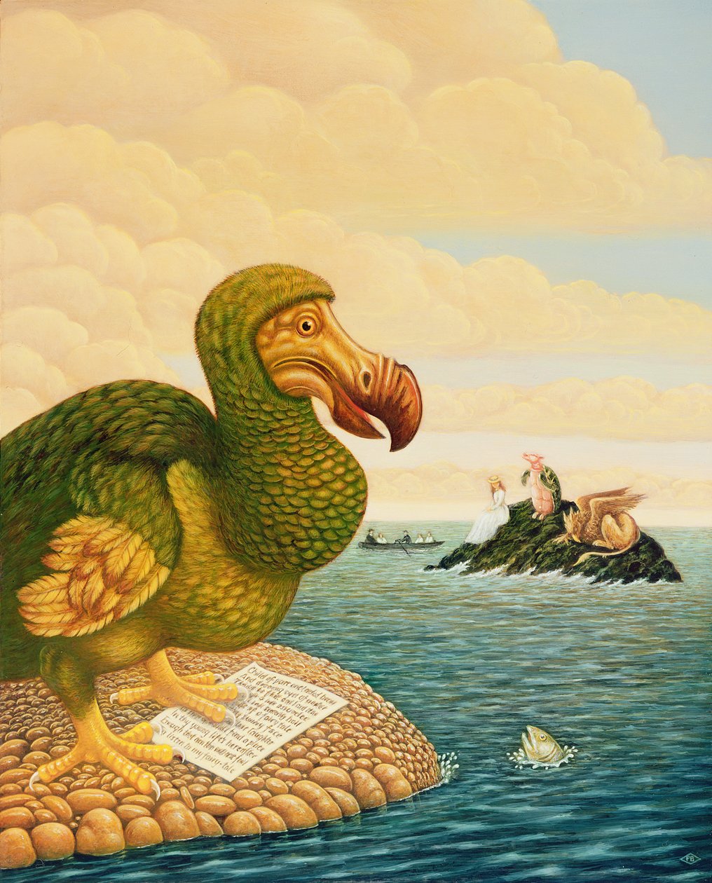 The Dodo, 1993 (olej a tempera na panelu) od Frances Broomfield