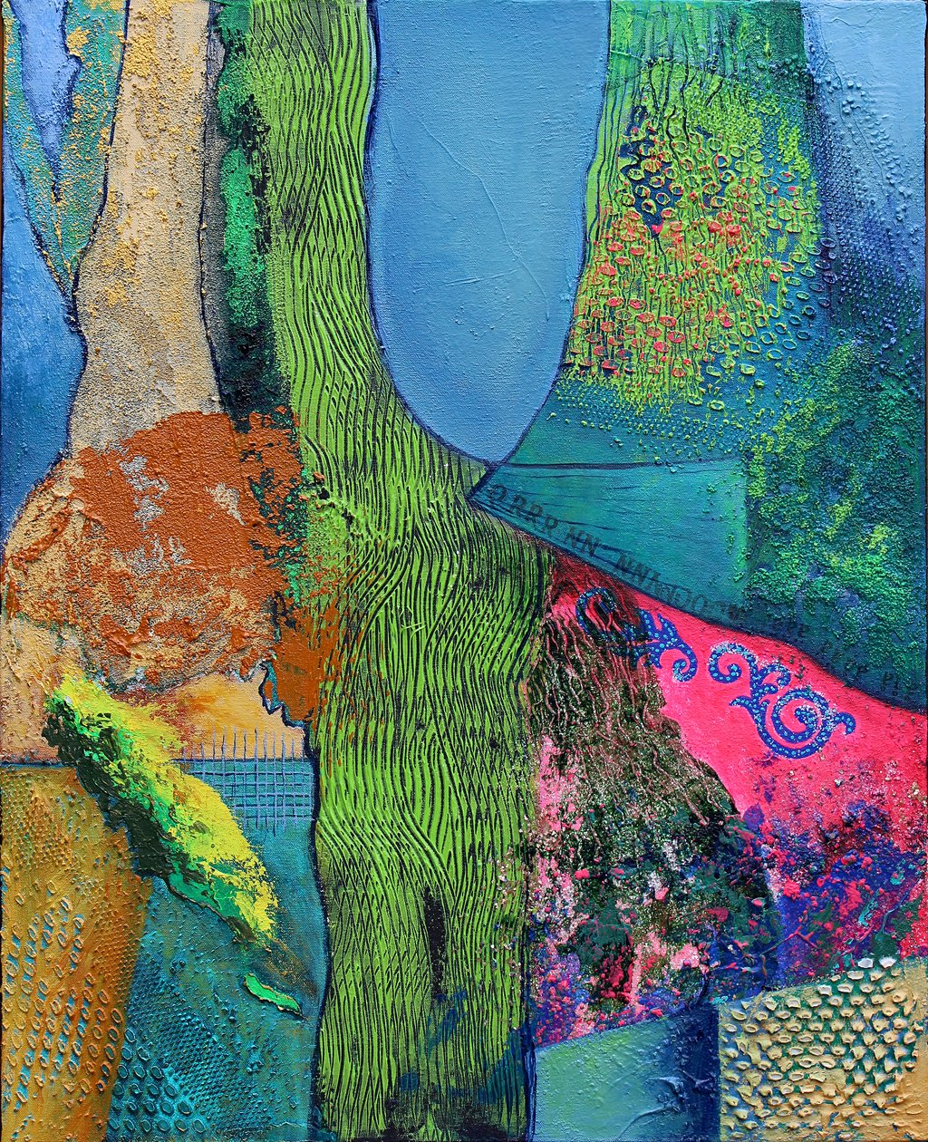 Totem #3, 2012 (akryl na plátně) od Frances Ferdinands