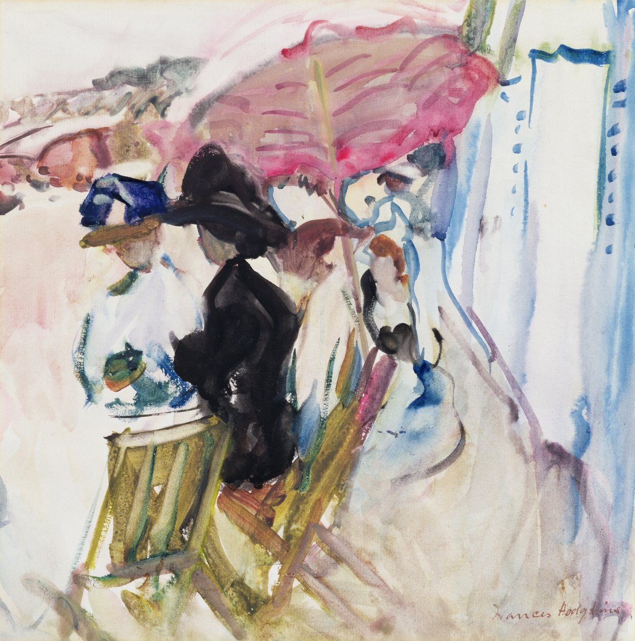 Na pláži od Frances Hodgkins