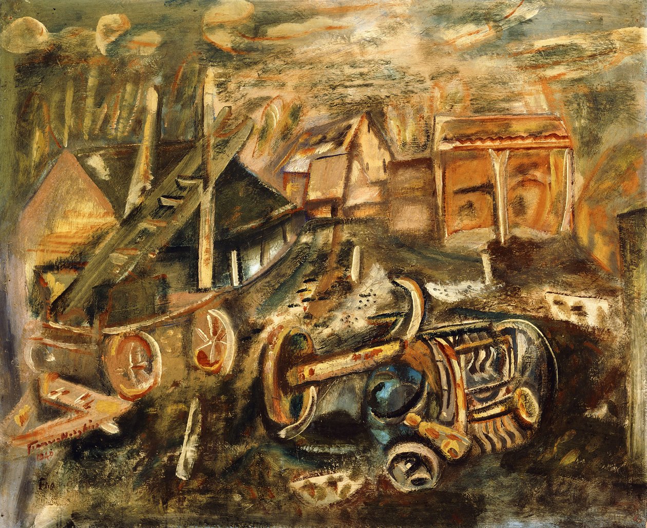 Farm Yard, Essex od Frances Hodgkins