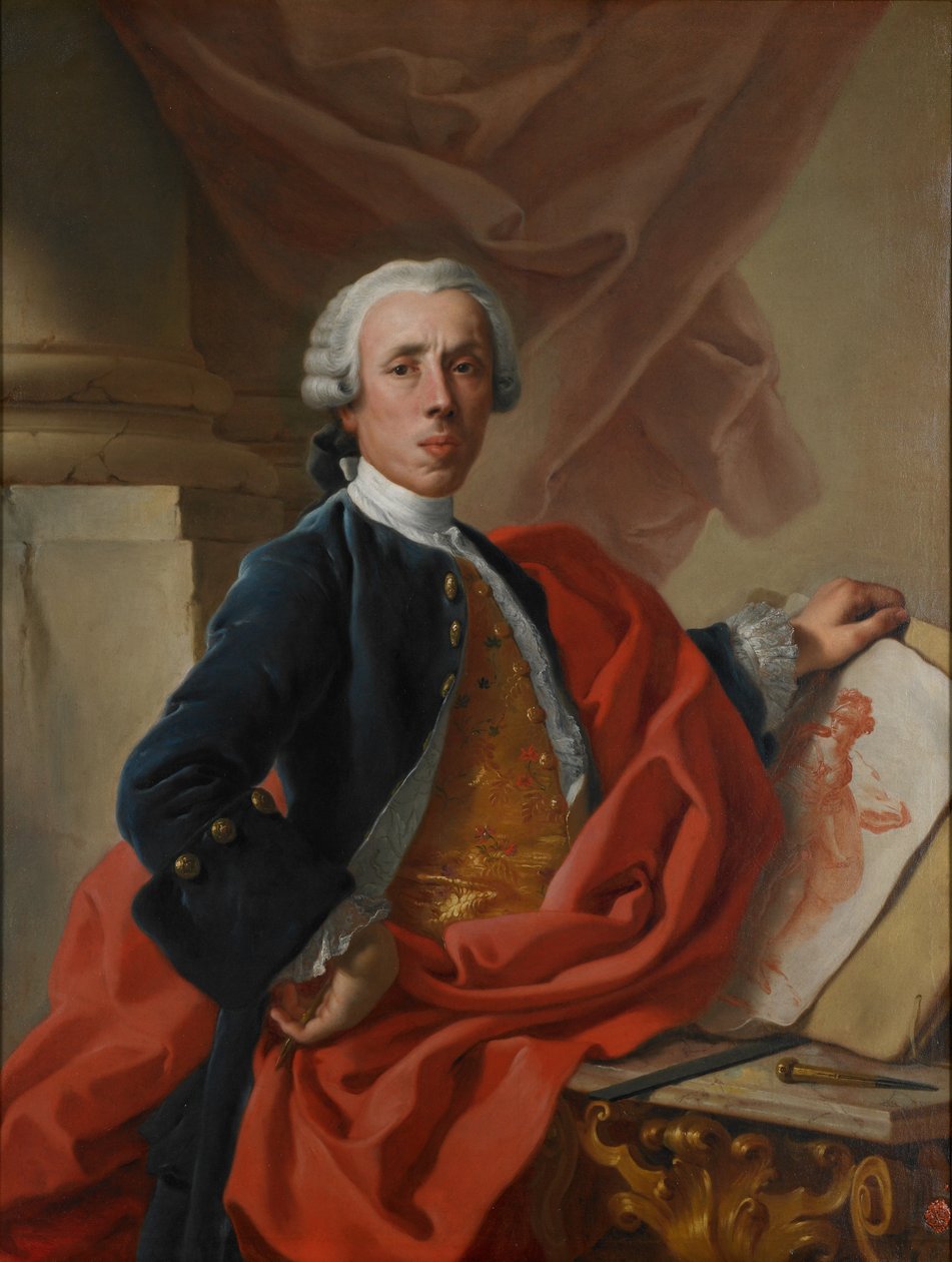 Autoportrét, kolem roku 1740 od Francesco de Mura