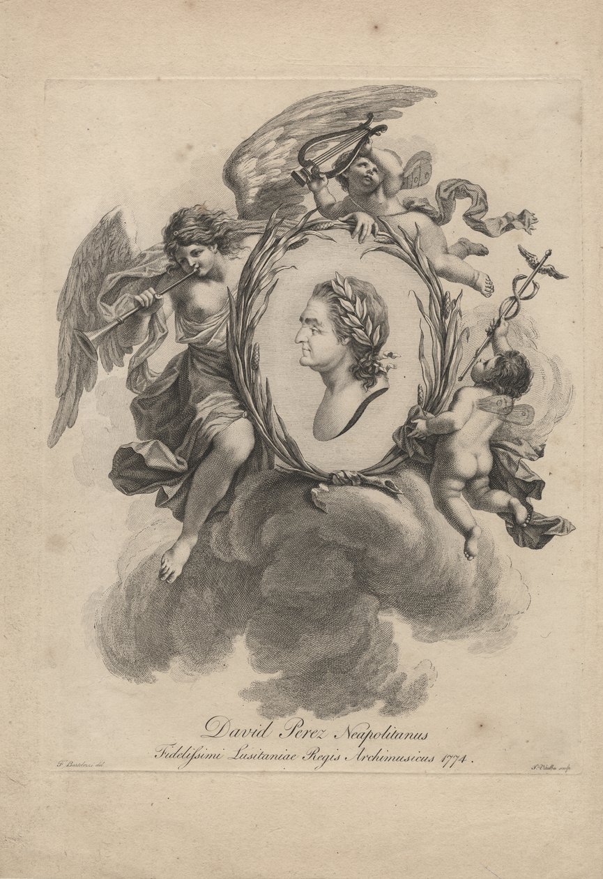 David Perez Neapolitanus, rytý Giovanni Vitalba (1738-c.92), 1774 od Francesco Bartolozzi
