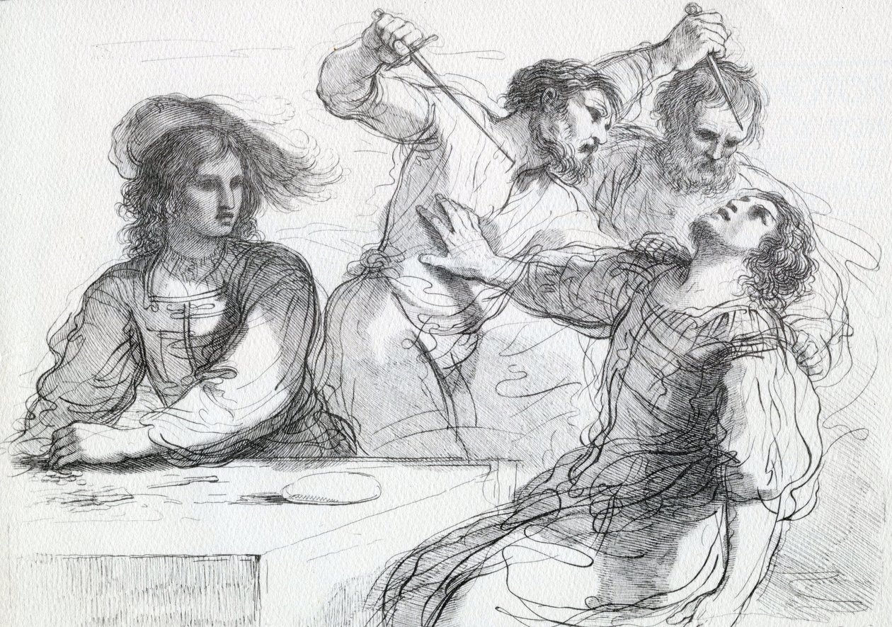 Hádka kvůli hře, 1764 od Francesco Bartolozzi