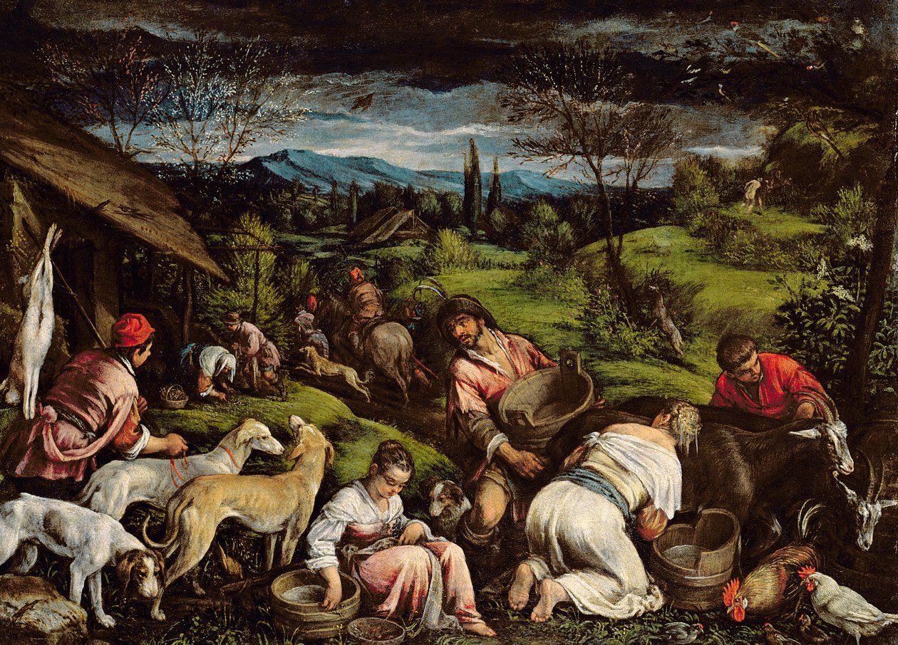 Jaro, 1576 od Francesco Bassano