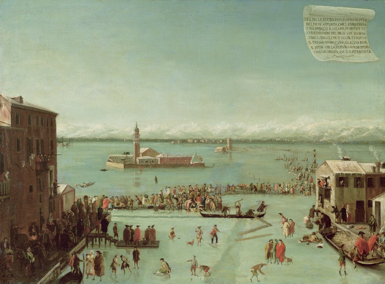 Zamrzlá laguna od Francesco Battaglioli