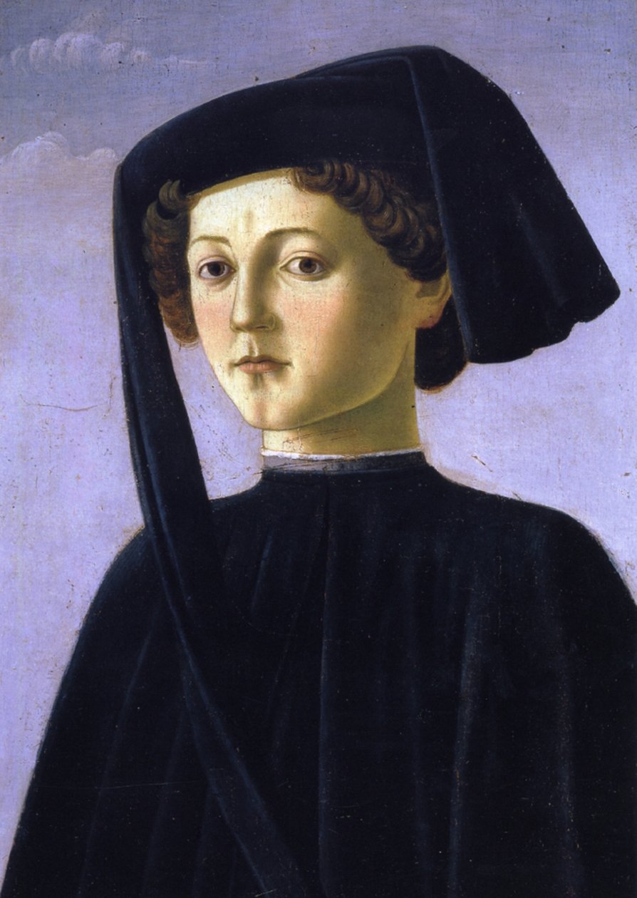 Portrét mladého muže (tempera na panelu) od Francesco Botticini