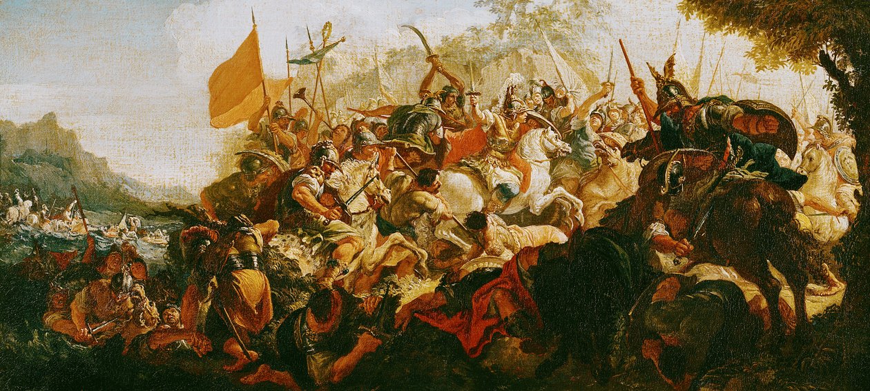 Bitva u Granicus v květnu 334 před naším letopočtem od Francesco Fontebasso