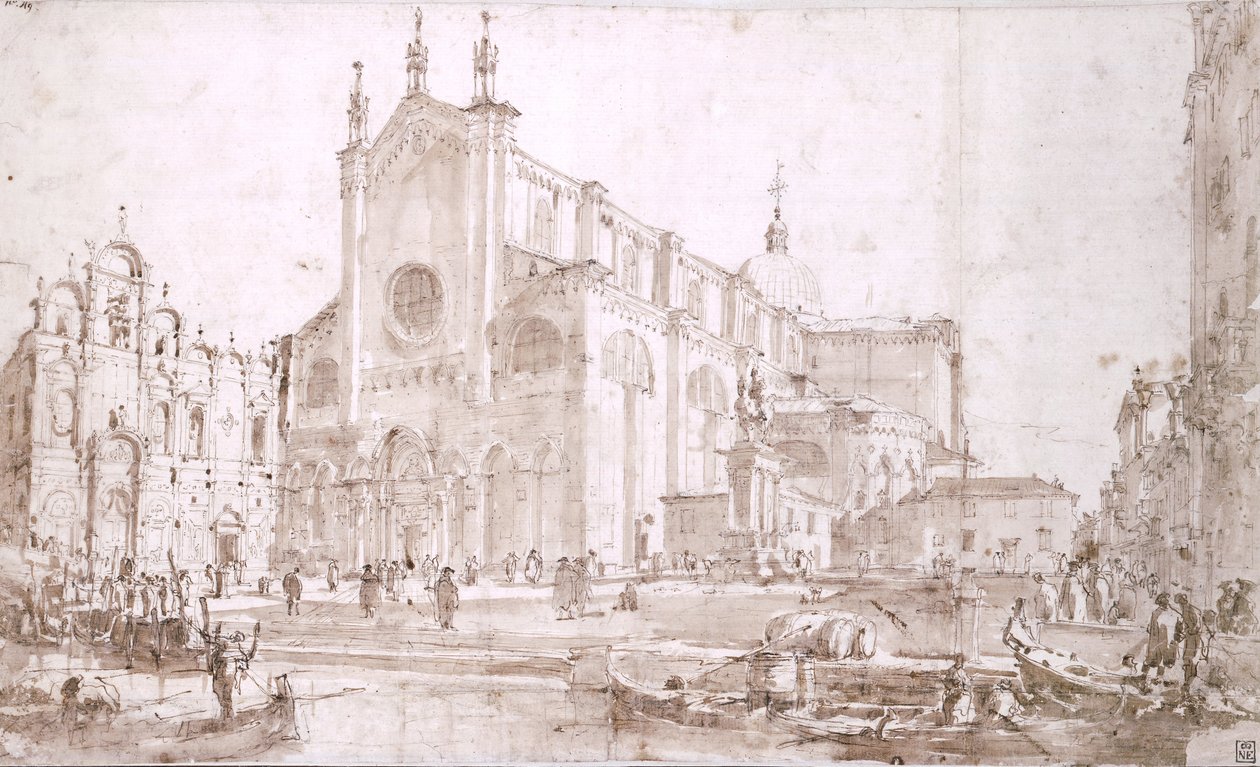 Campo San Zanipolo v Benátkách od Francesco Guardi