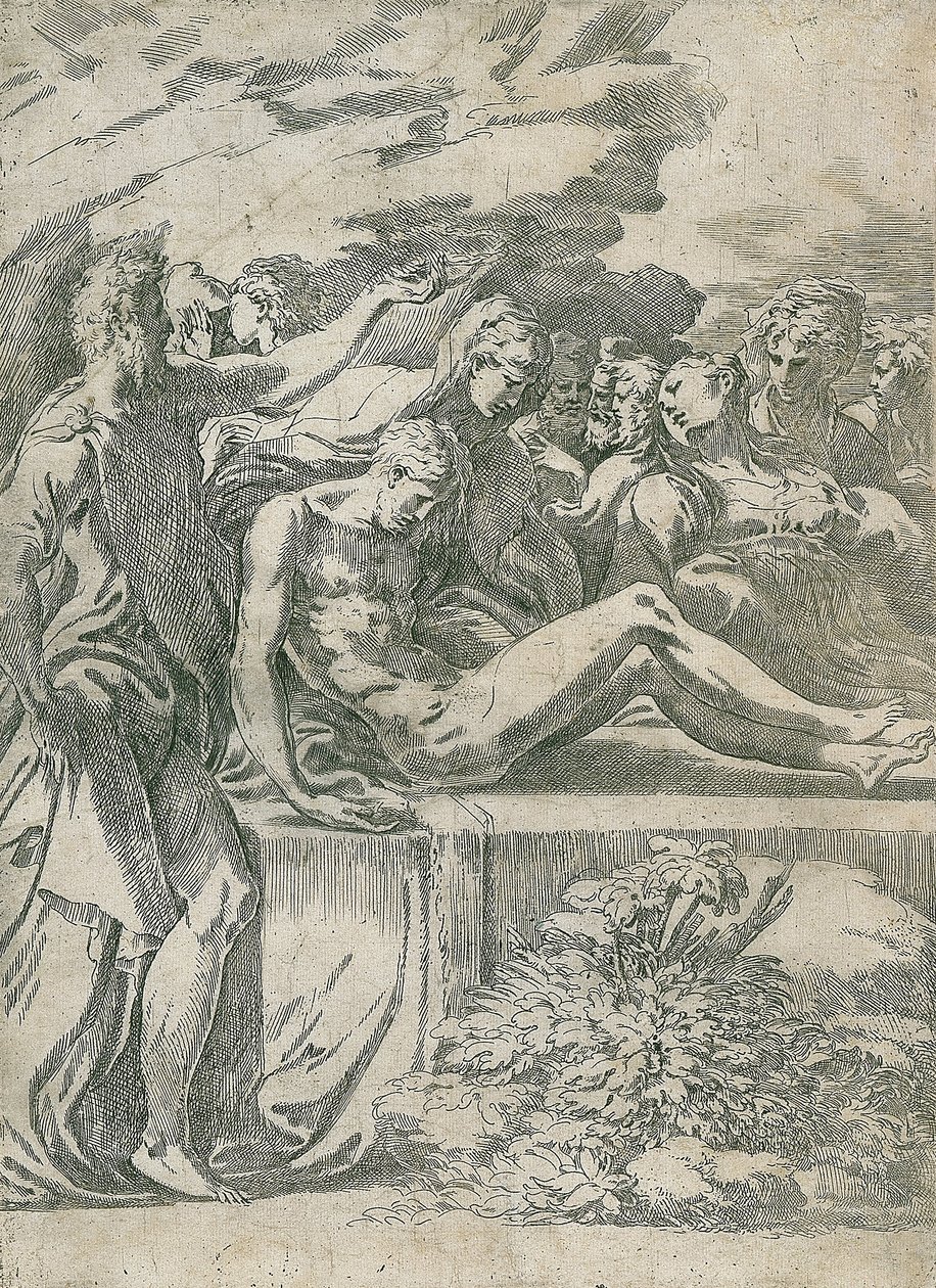 Pohřeb Krista od Parmigianino