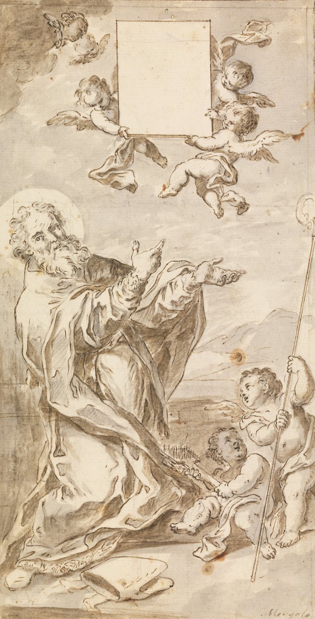 Obrázek svatého Blaise od Francesco Saverio Mergolo