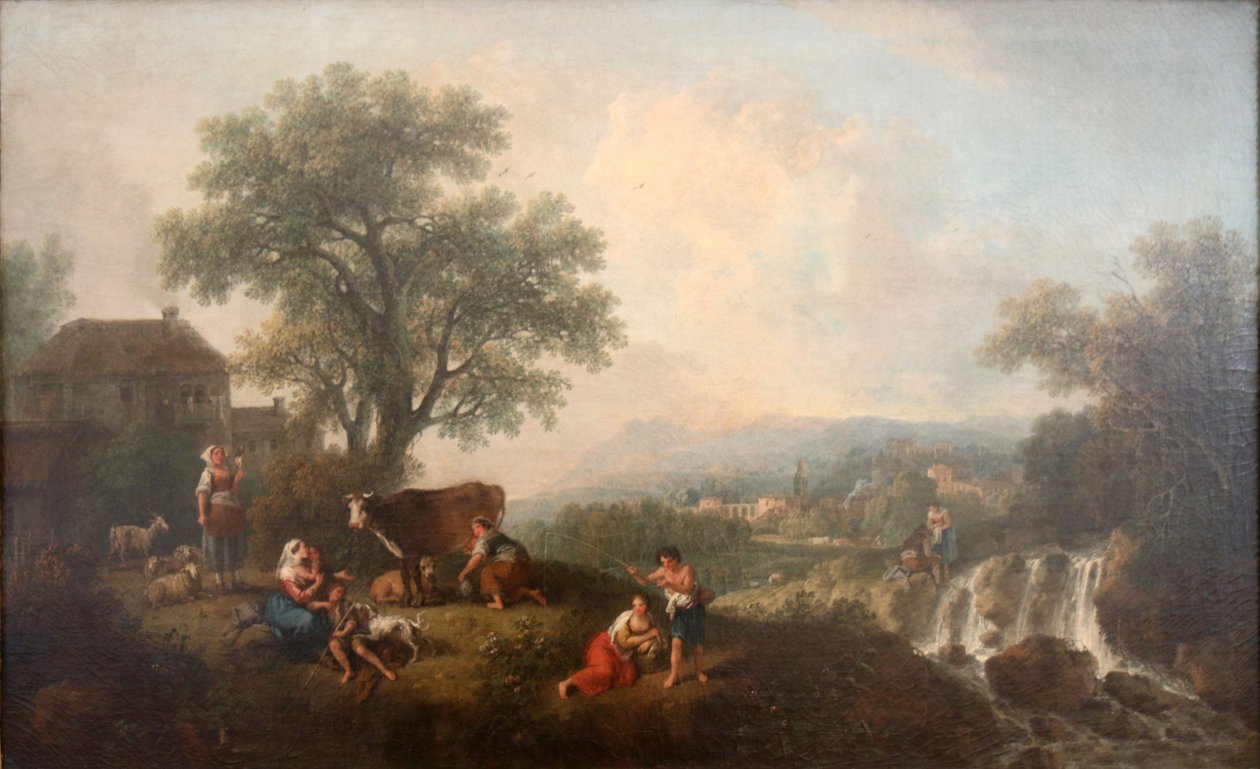 Krajina s rolníky od Francesco Zuccarelli