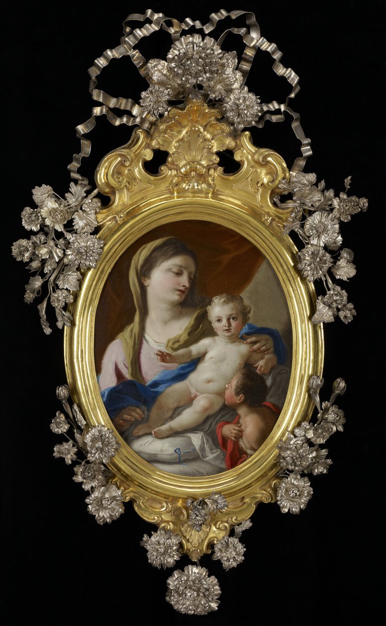 Madona s dítětem s kojencem St. John od Francesco de Mura  