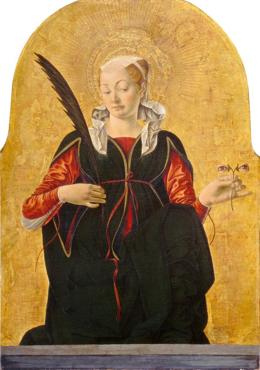 Svatá Lucie, c. 1473-74 (teplota na panelu) od Francesco del Cossa