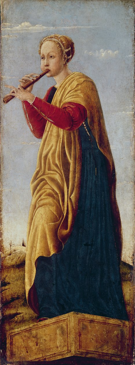 Muse Euterpe (dřevo) od Francesco del Cossa