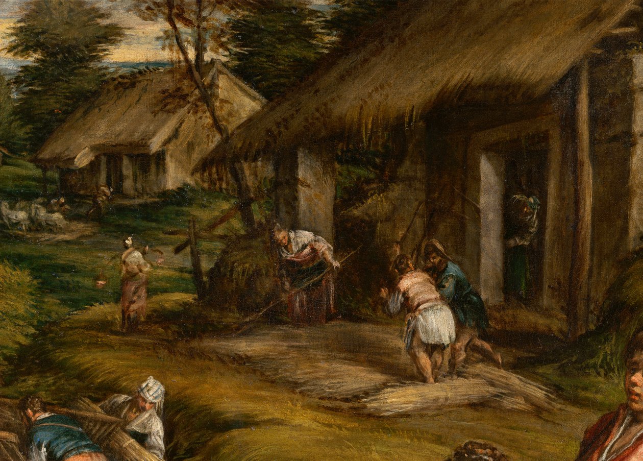 Léto, 1576 (detail 65685) od Francesco Bassano