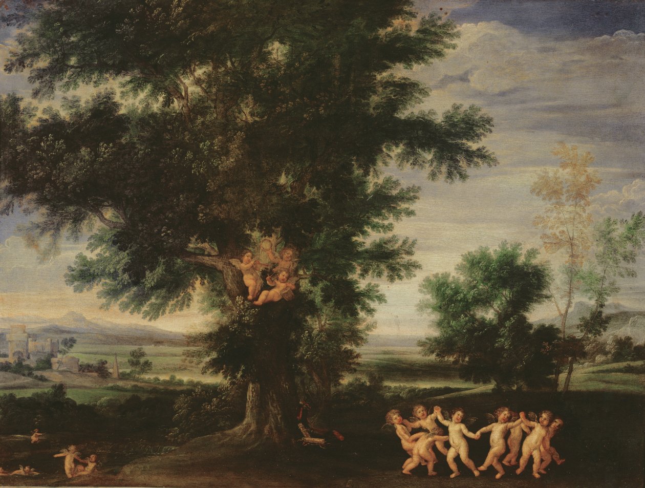 Tanec amorů, kolem roku 1630 od Francesco Albani