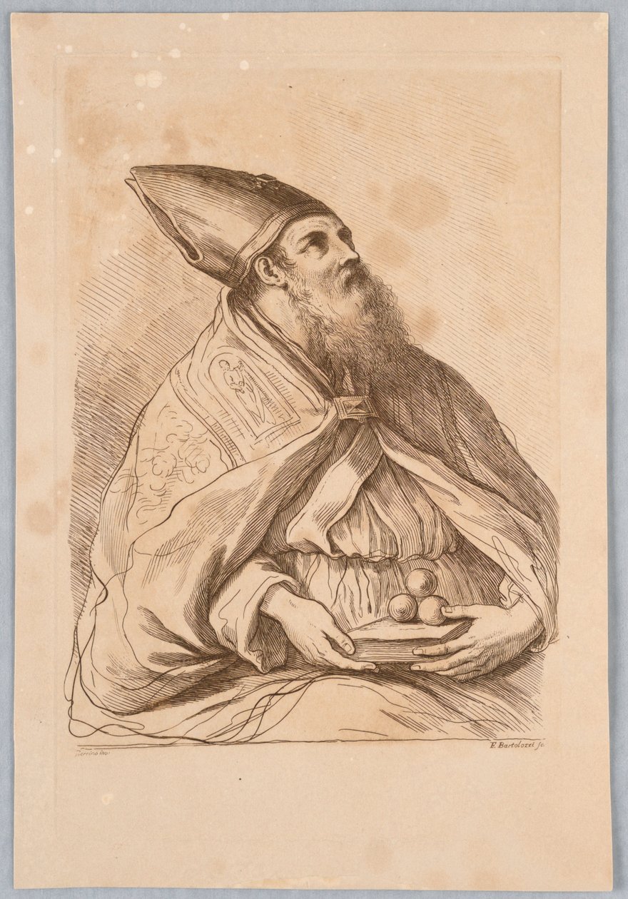 Papež s knihou od Francesco Bartolozzi