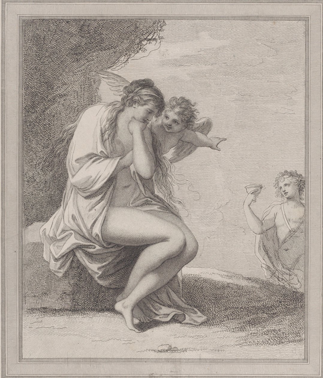 Ariadna, Cupid a Bacchus, 1788. od Francesco Bartolozzi