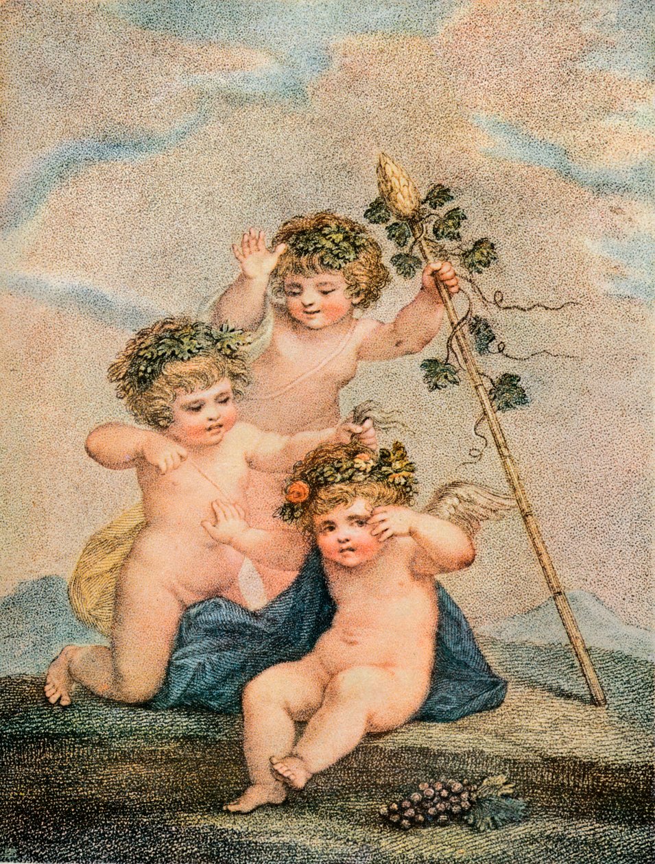 Cupids, c18. století od Francesco Bartolozzi