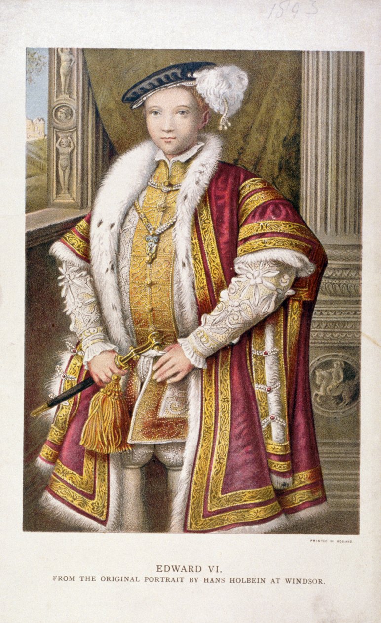 Edward VI, král Anglie, c1552, 1793 od Francesco Bartolozzi