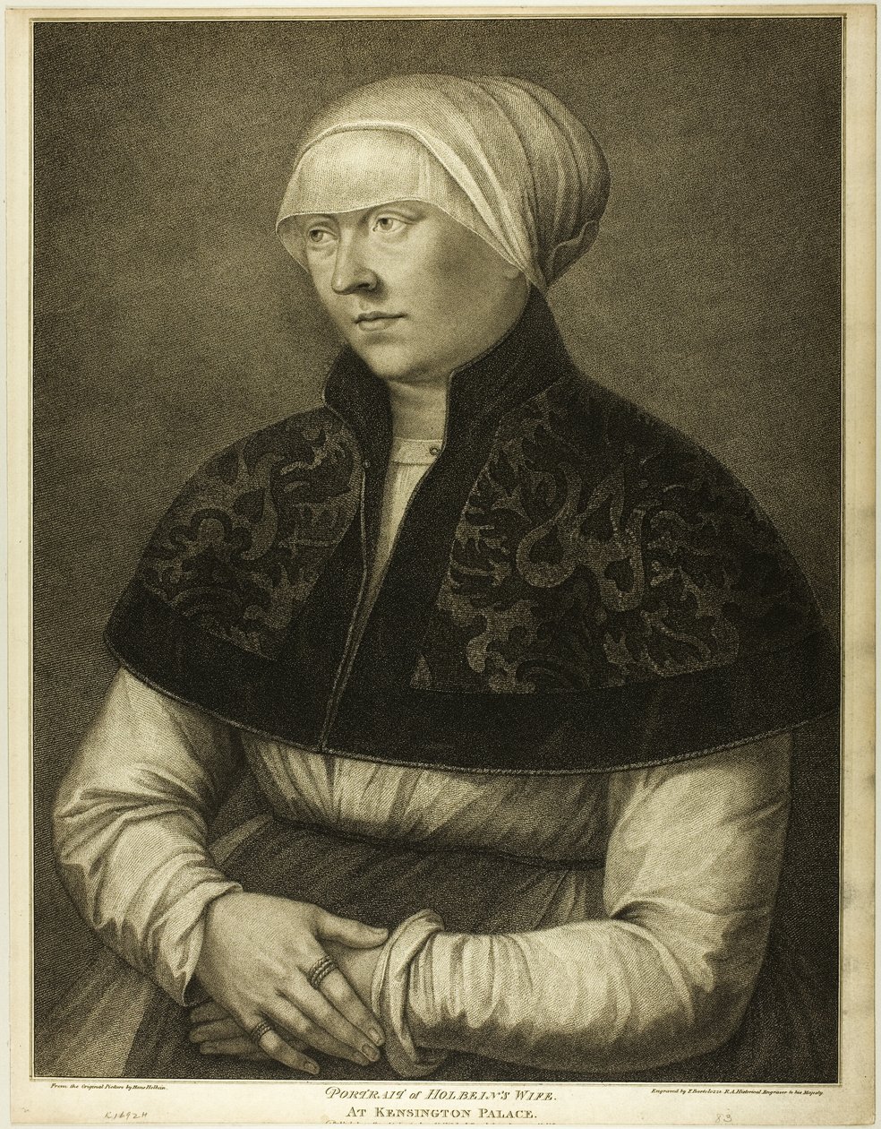 Holbeinova žena od Francesco Bartolozzi