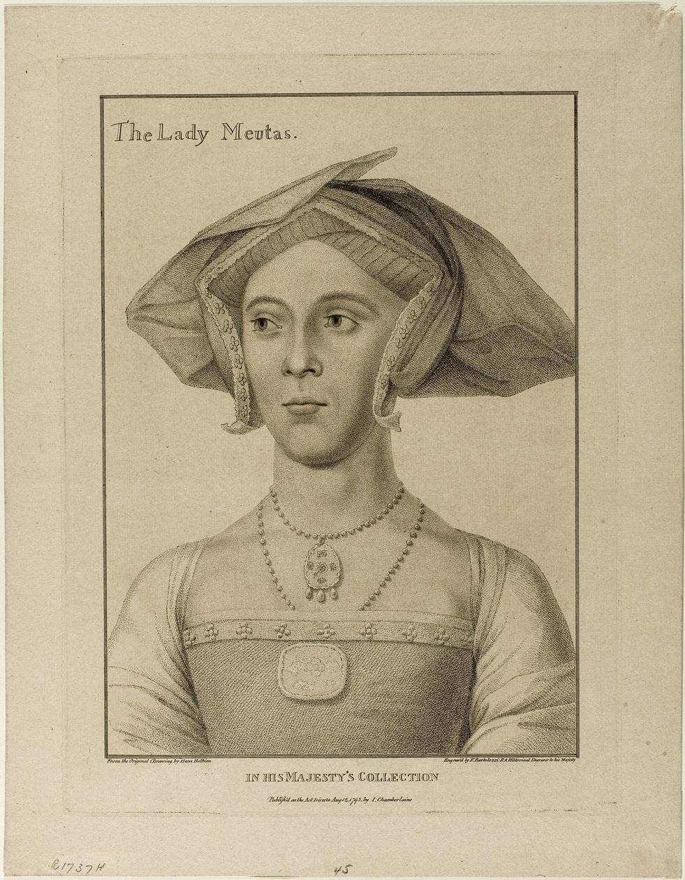 Paní Meutasová od Francesco Bartolozzi