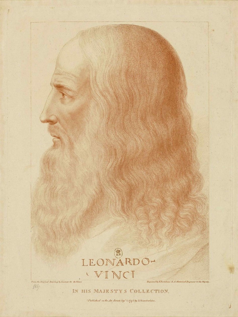 Leonardo da Vinci, 1795. od Francesco Bartolozzi