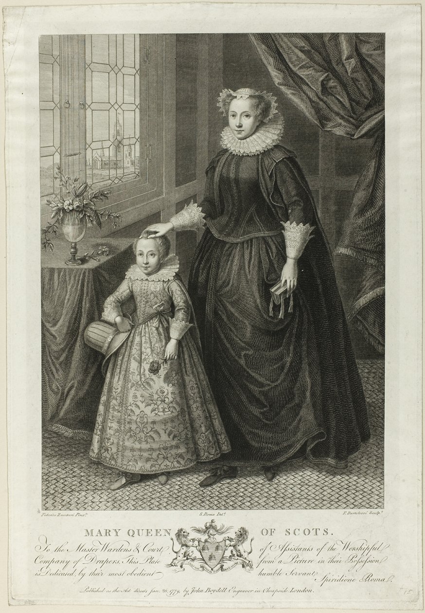 Mary Queen of Scots od Francesco Bartolozzi