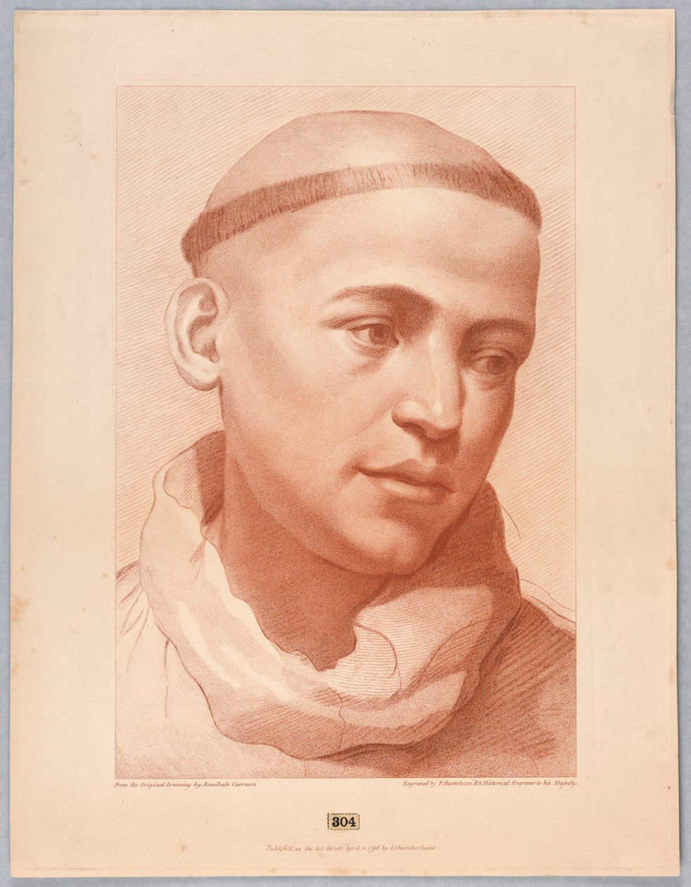 Mnišská hlava od Francesco Bartolozzi