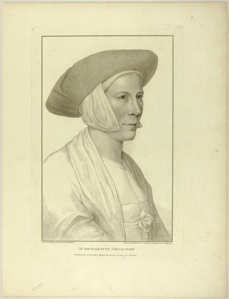 Portrét selské ženy od Francesco Bartolozzi