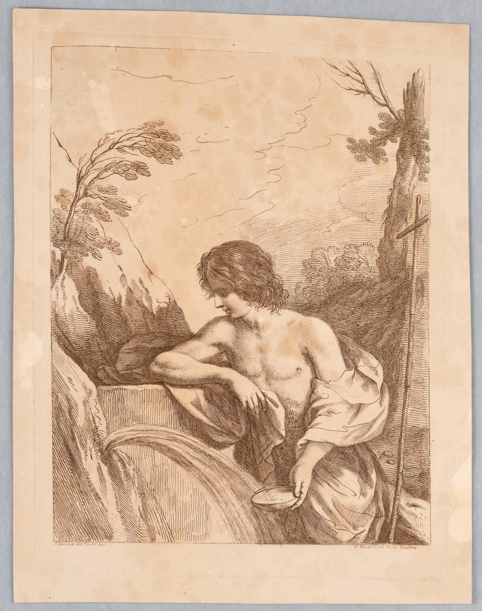 Svatý Jan v divočině od Francesco Bartolozzi